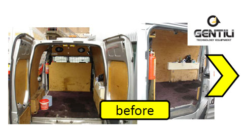 Before Van Racking